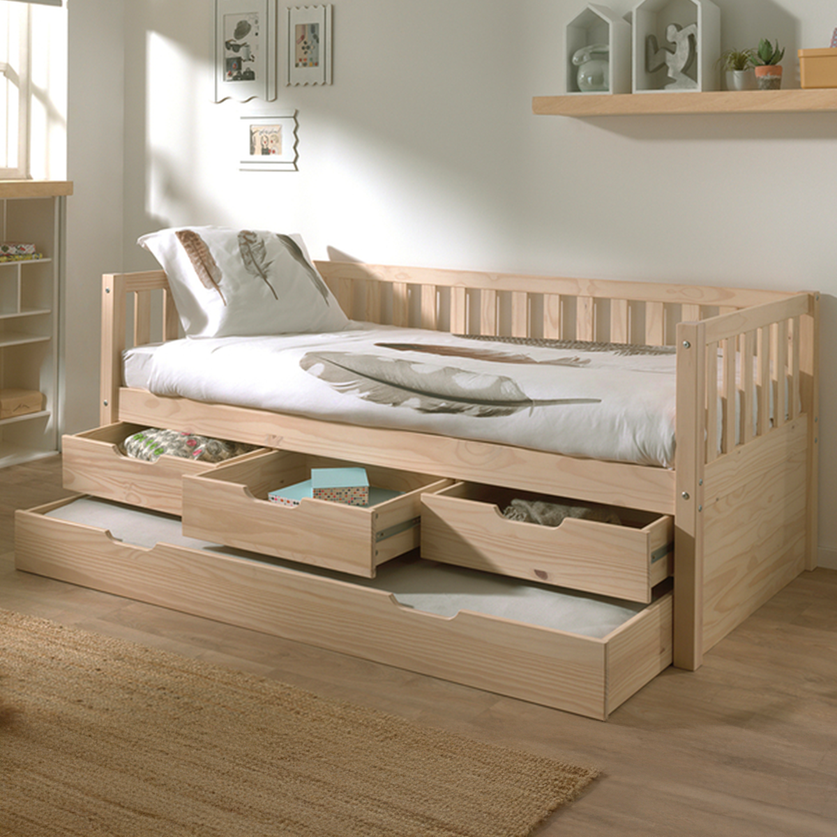 Le lit gigogne enfant une solution pratique pour les chambres partagées