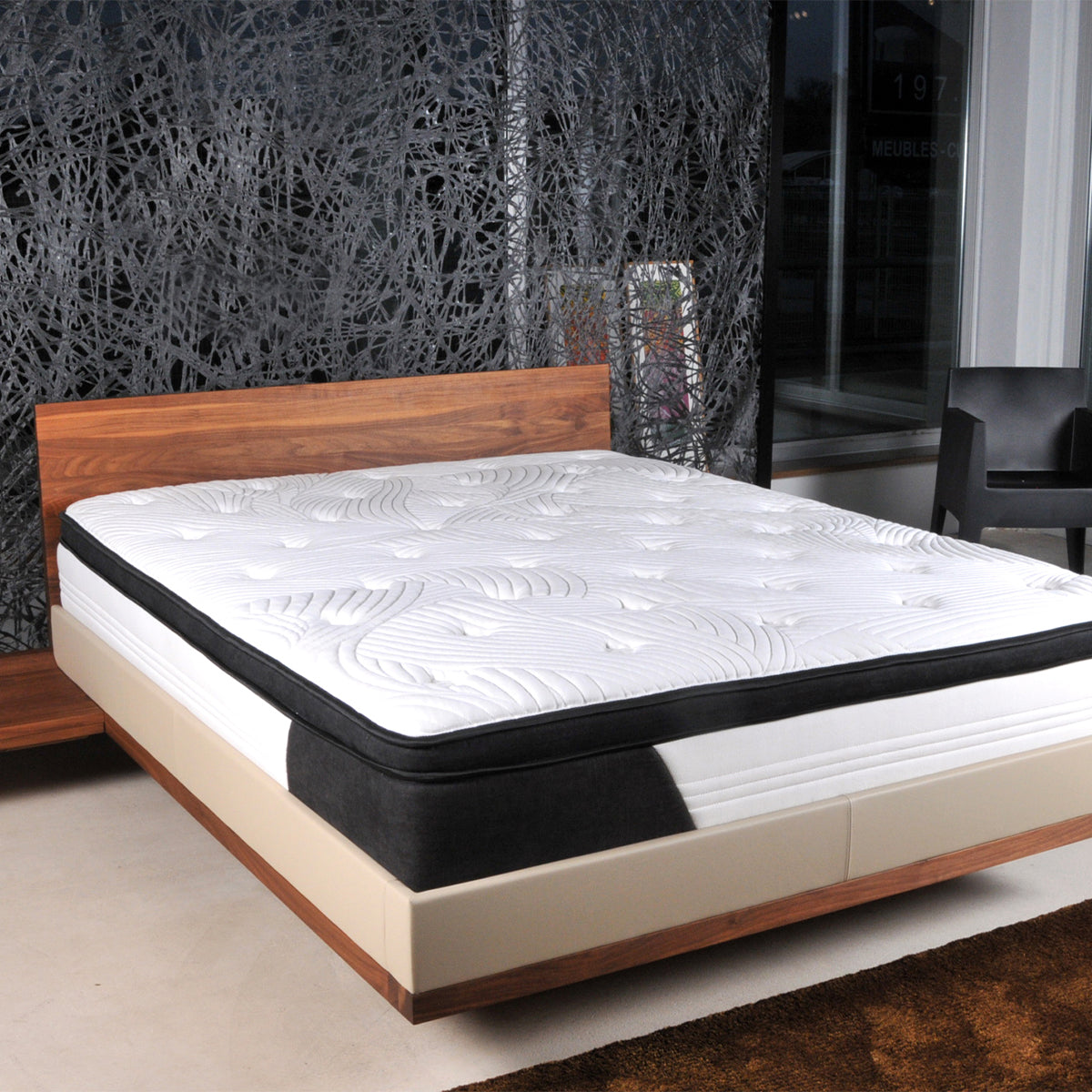 Matelas 140x190 ressorts et mémoire de forme Aurore - vue 2