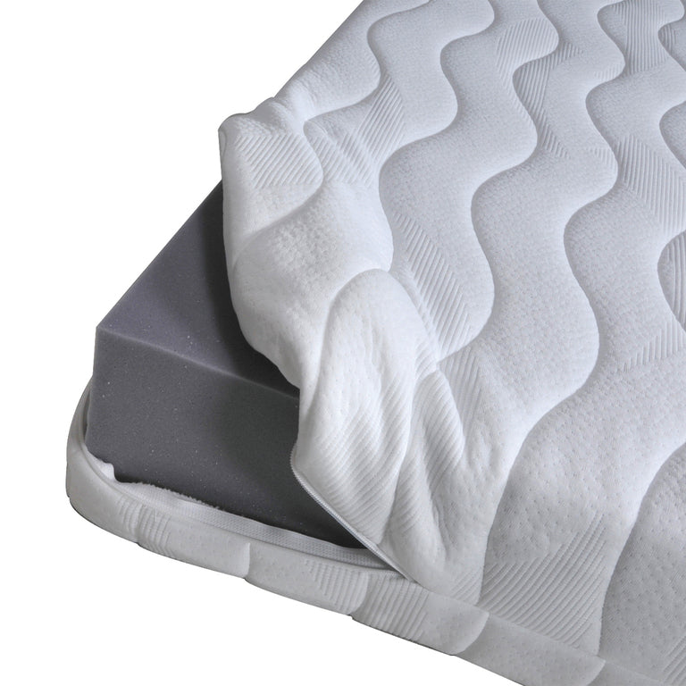 Matelas 80x200 mémoire de forme Luna Blanc - vue 2