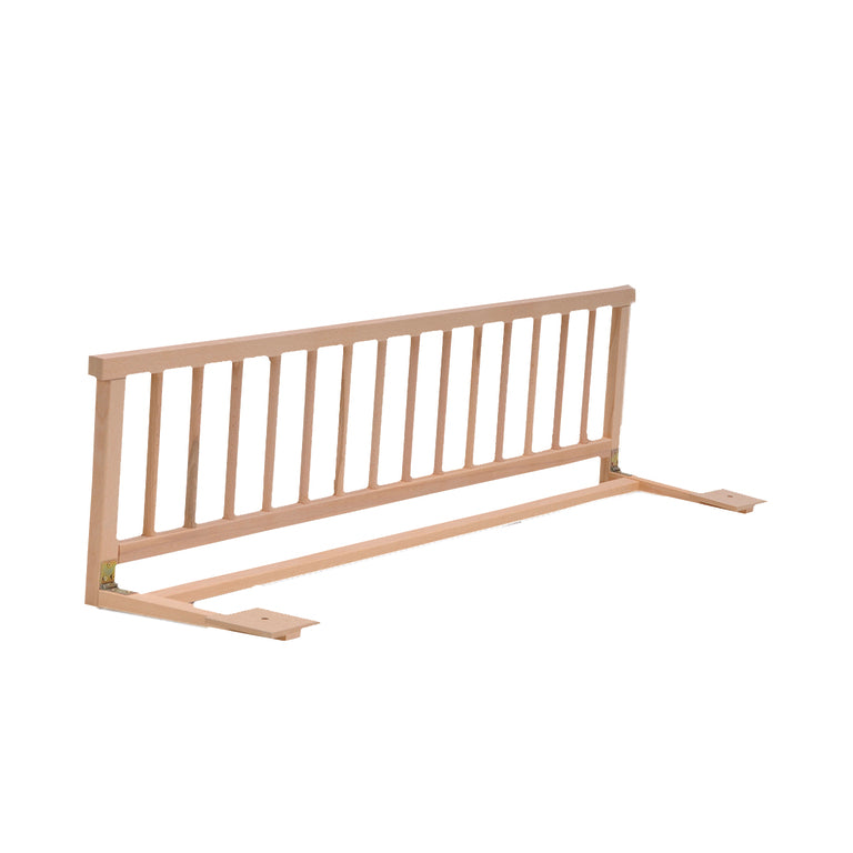 Lit cabane 90x190 barrière de lit amovible et sommier inclus Panda Bois - vue 6