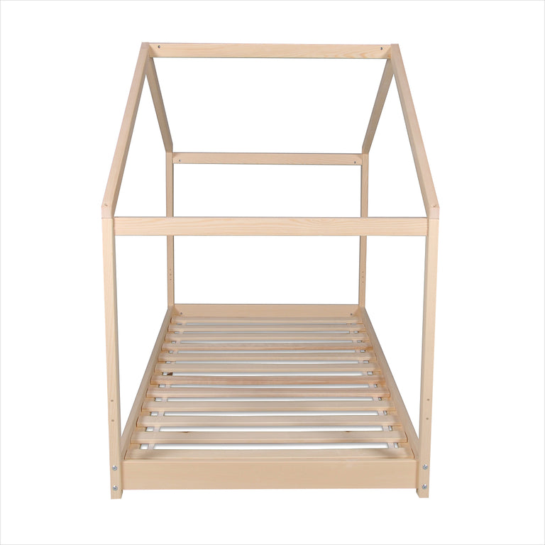 Lit cabane 90x190 sommier inclus Koala Bois - vue 3
