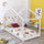 Lit cabane 90x190 sommier inclus Koala Blanc laqué