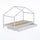 Lit cabane 90x190 tiroir de lit et sommier inclus Koala Blanc laqué