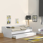 Lit gigogne - 2 sommiers - 1 tiroir-lit 90x200 Weber Industries Sweet - Blanc