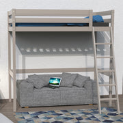Lit mezzanine 90x190 Weber Industries Studio - Laqué gris taupe