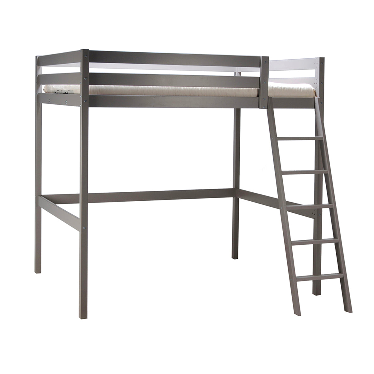 Lit mezzanine 90x190 Weber Industries Studio - Laqué gris taupe - vue 2