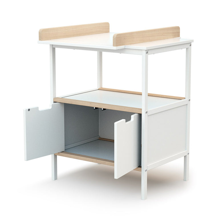 Table à langer 2 portes AT4 Essentiel Plus Blanc et hêtre - vue 2