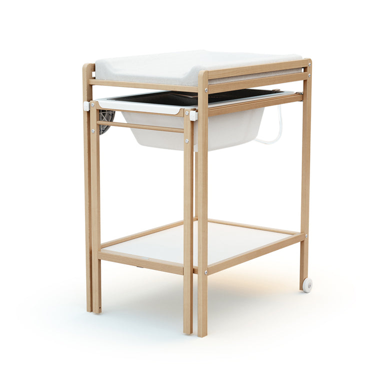 Table à langer avec baignoire AT4 Essentiel Hêtre - vue 2