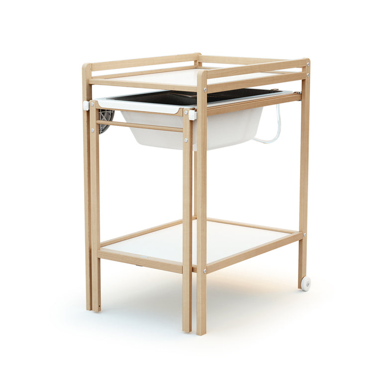 Table à langer avec baignoire AT4 Essentiel Hêtre - vue 3