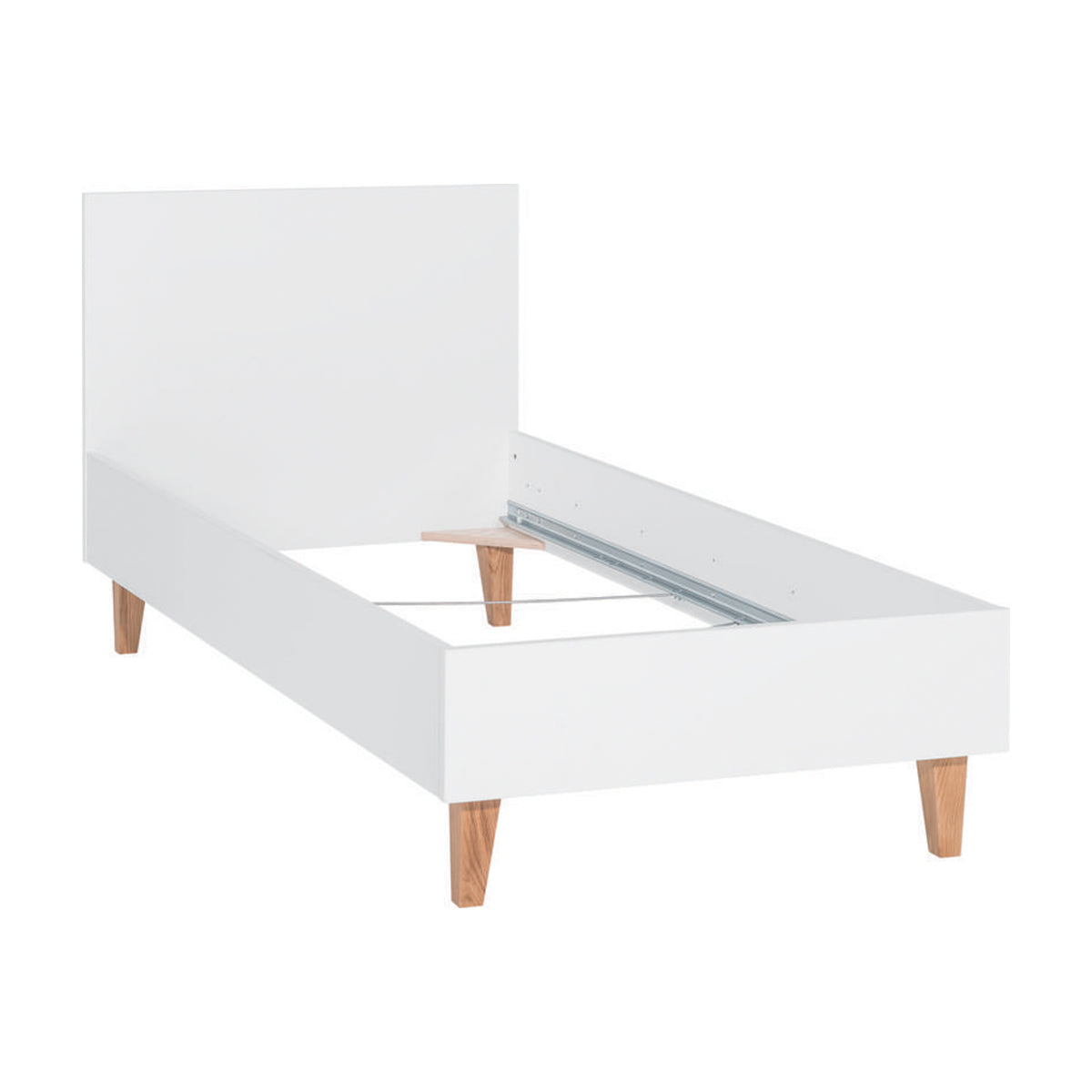 Lit 90x200cm Vox Concept Blanc - vue 2
