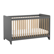 Lit bébé Vox Leaf Gris et bois