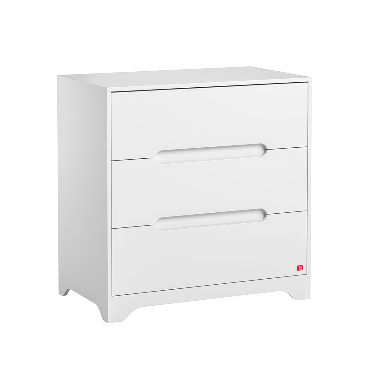 Lit bébé 60x120 et commode 3 tiroirs Vox Ova Blanc - vue 3