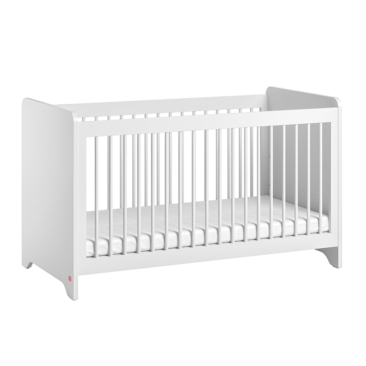 Lit évolutif 70x140 et commode 3 tiroirs Vox Ova Blanc - vue 3
