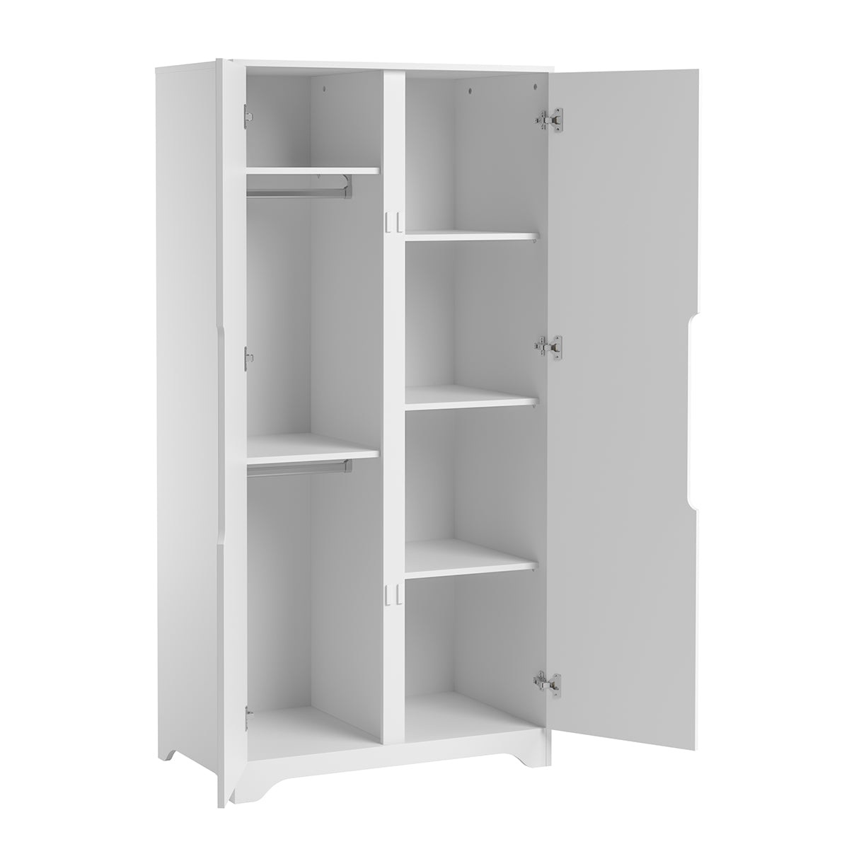 Chambre complète lit bébé 60x120 commode à langer et armoire 2 portes Vox Ova Blanc - vue 6