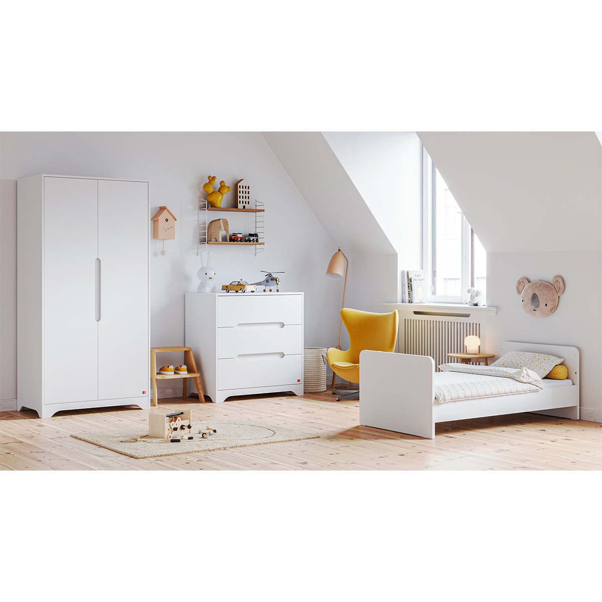 Armoire 2 portes Vox Ova Blanc - vue 5