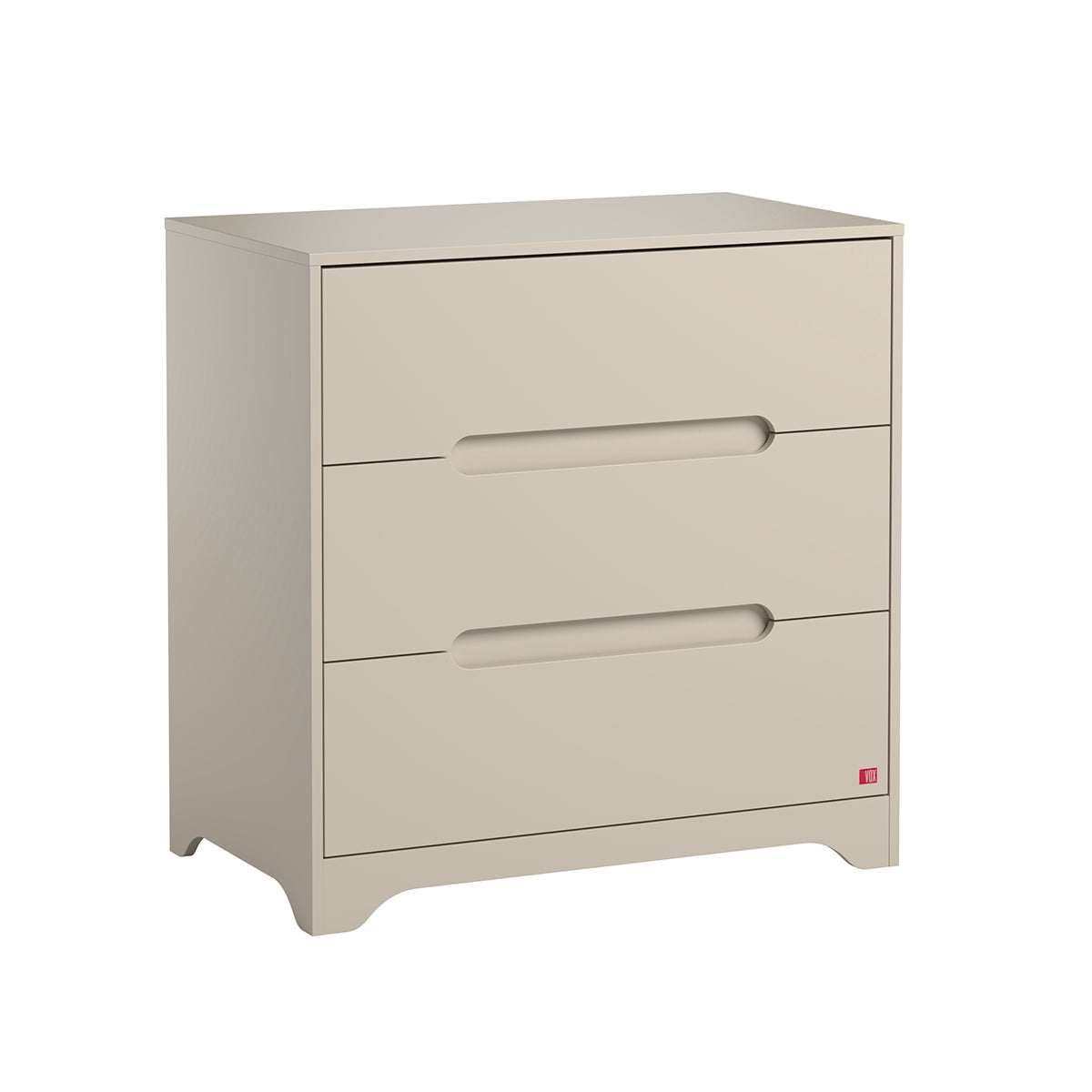 Lit évolutif 70x140 et commode 3 tiroirs Vox Ova Beige - vue 5