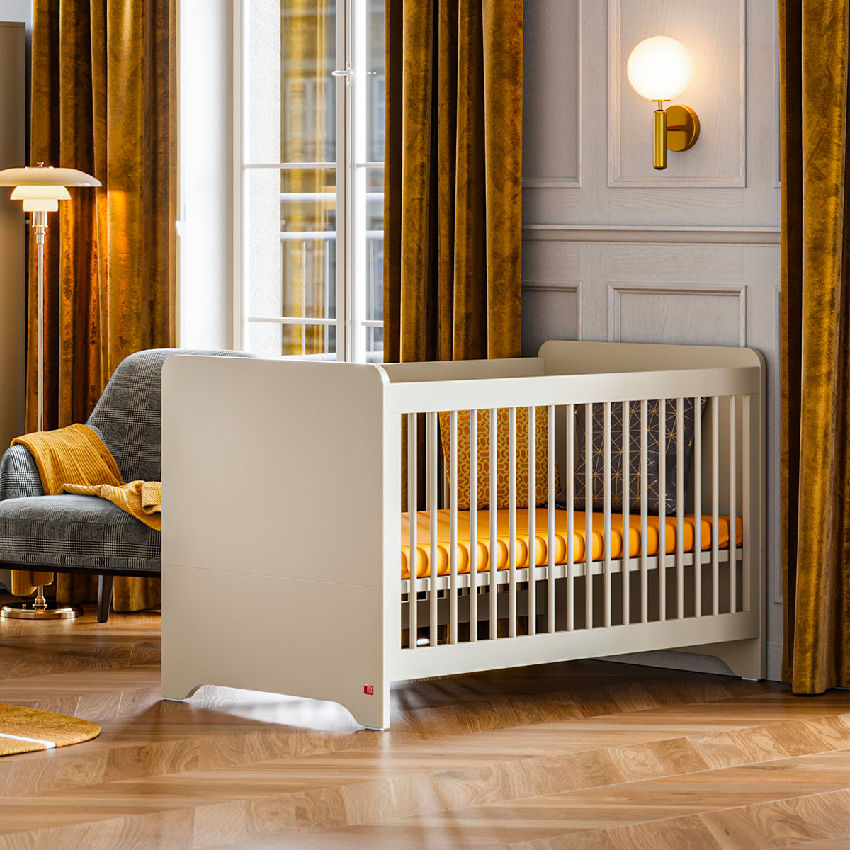 Lit bébé 60x120 Vox Ova Beige - vue 3