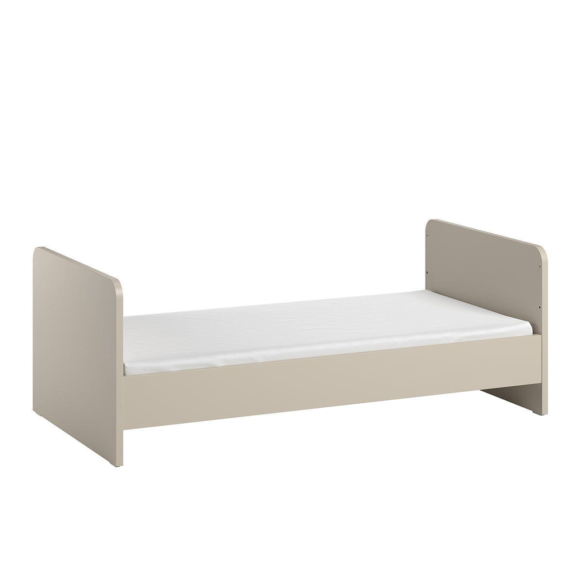 Lit évolutif 70x140 et armoire 2 portes Vox Ova Beige - vue 4
