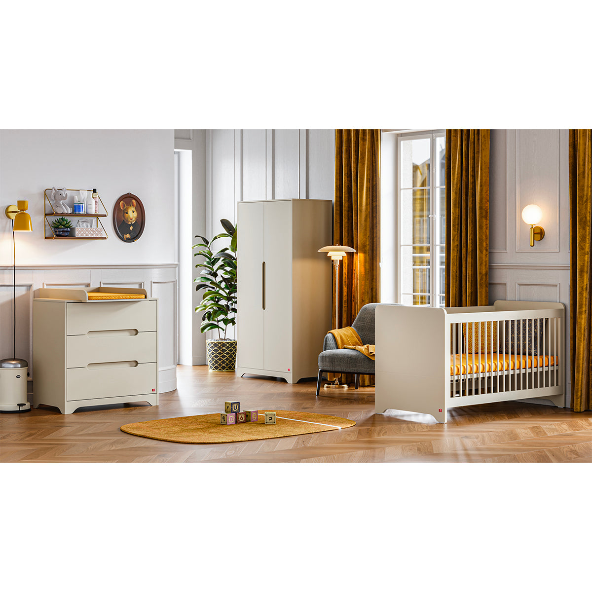 Armoire 2 portes Vox Ova Beige - vue 5