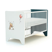 Lit bébé 60x120 AT4 Disney Exploring Winnie Bleu Canard et Blanc