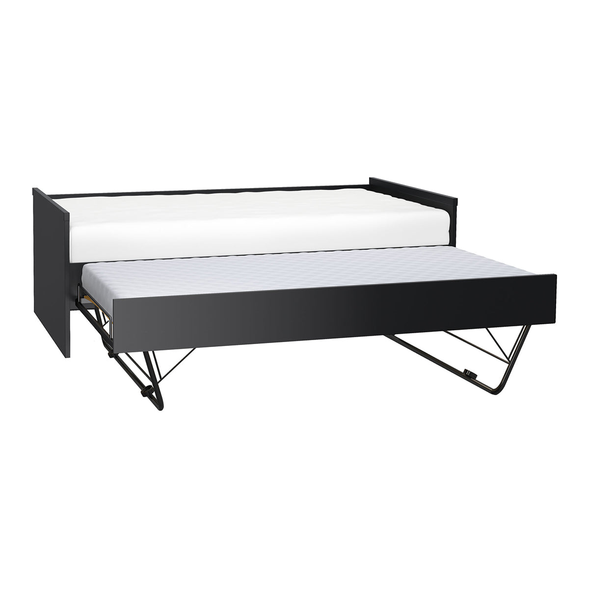 Lit gigogne 90x200cm sommier inclus Vox Young User Noir