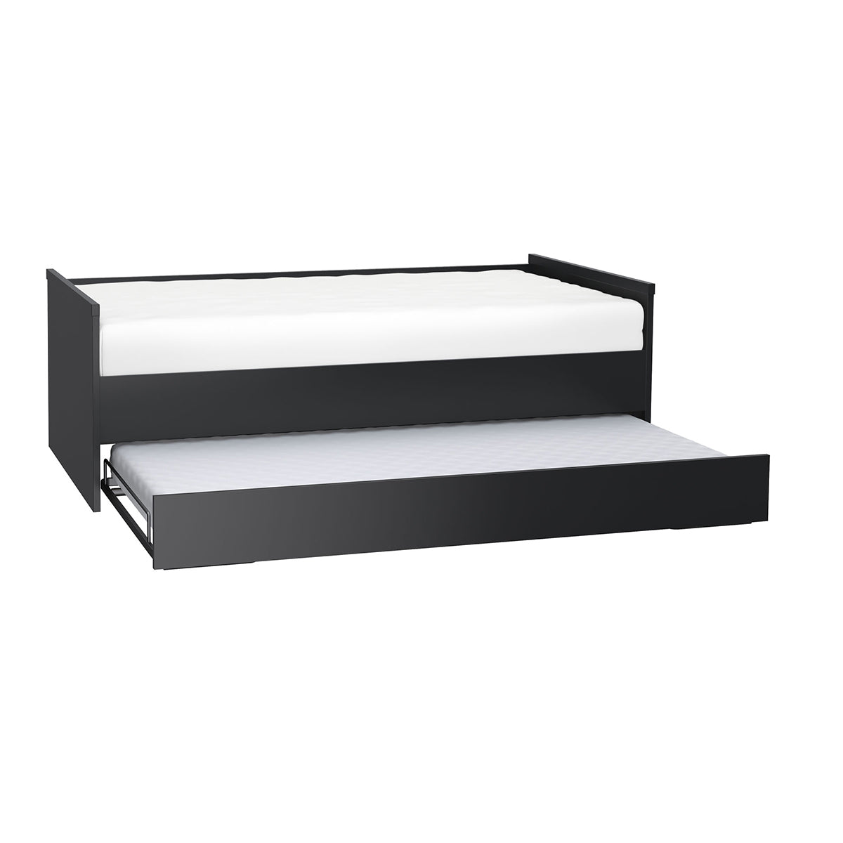 Lit gigogne 90x200cm sommier inclus Vox Young User Noir - vue 2