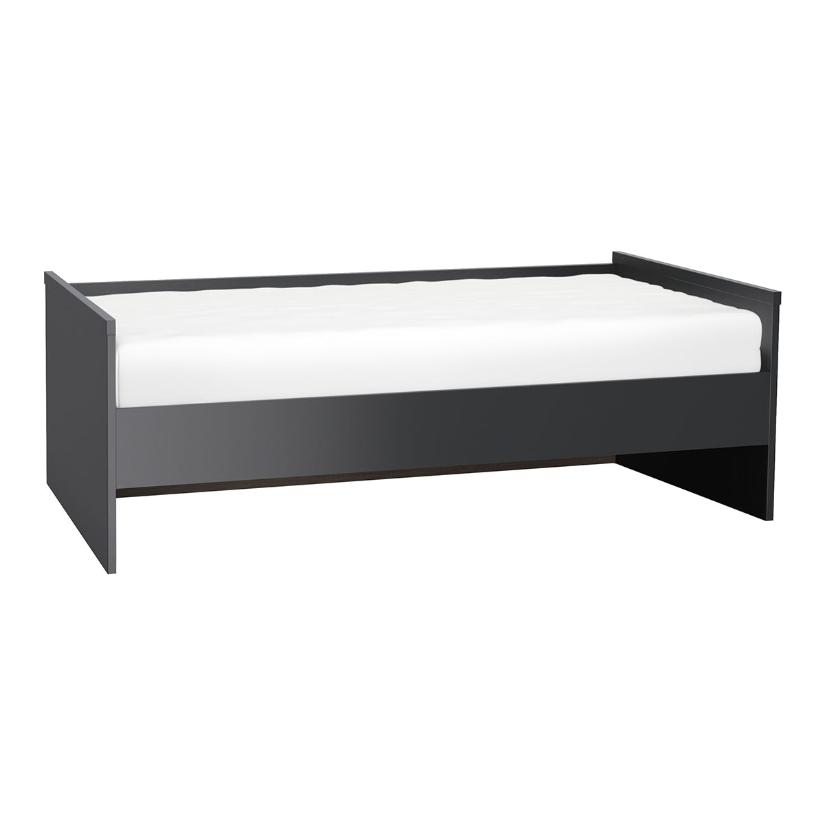 Lit banquette 90x200cm sommier inclus Vox Young User Noir