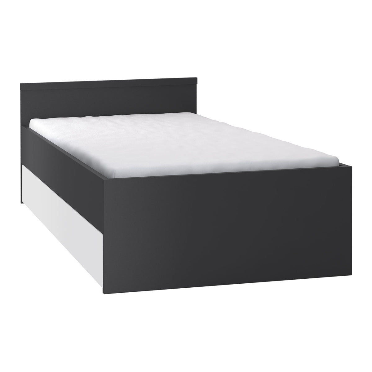 Lit 90x200cm avec tiroir de lit Vox Young User Noir