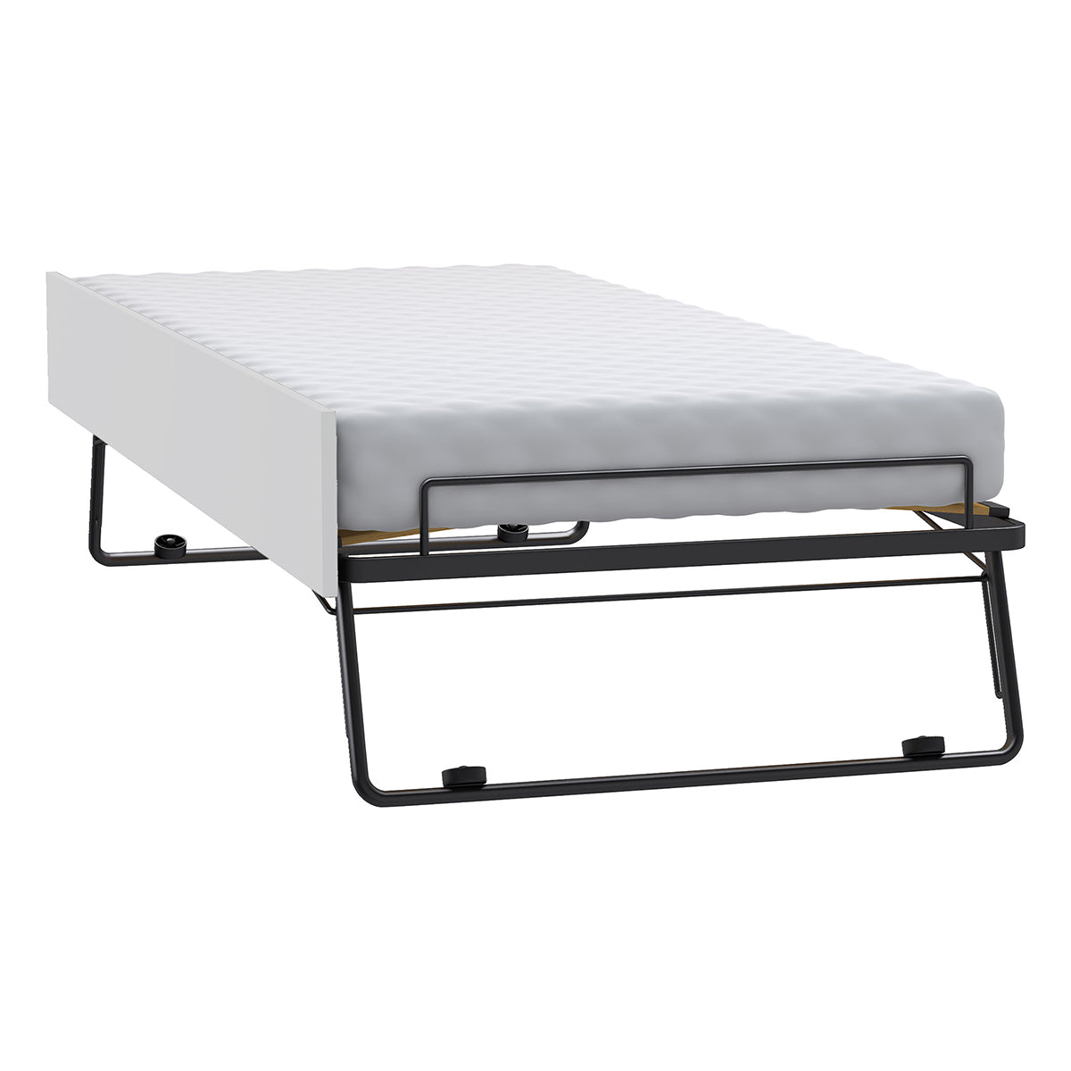 Lit gigogne 90x200cm sommier inclus Vox Young User Blanc - vue 3