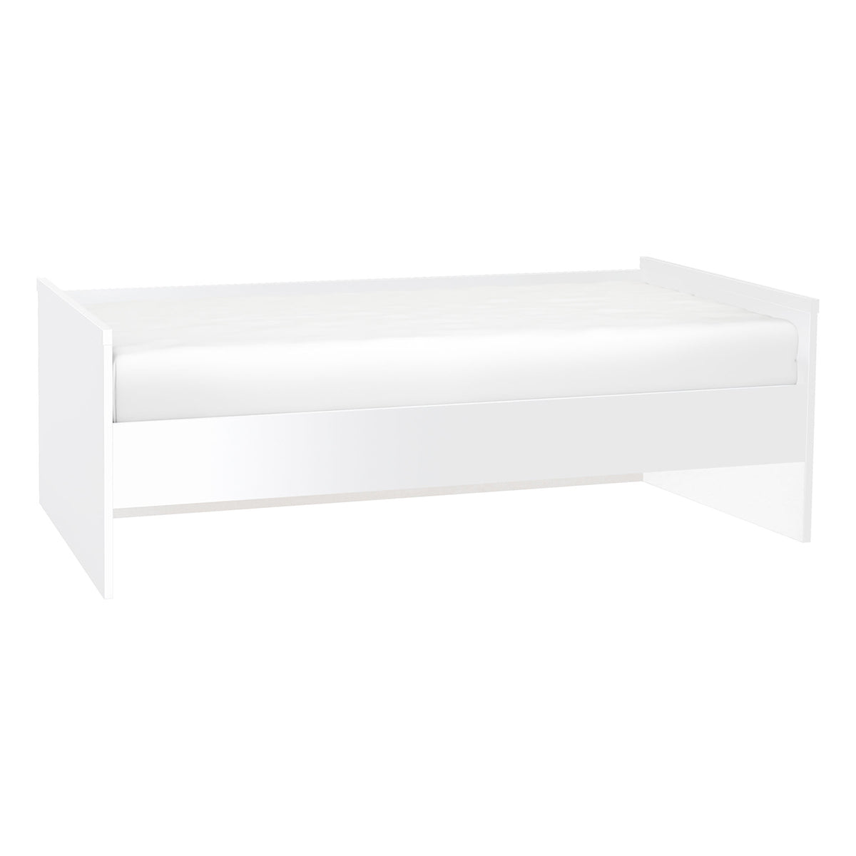 Lit banquette 90x200cm sommier inclus Vox Young User Blanc