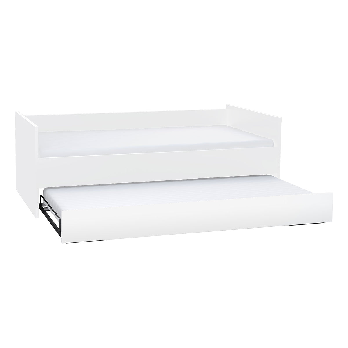 Lit gigogne 90x200cm sommier inclus Vox Young User Blanc