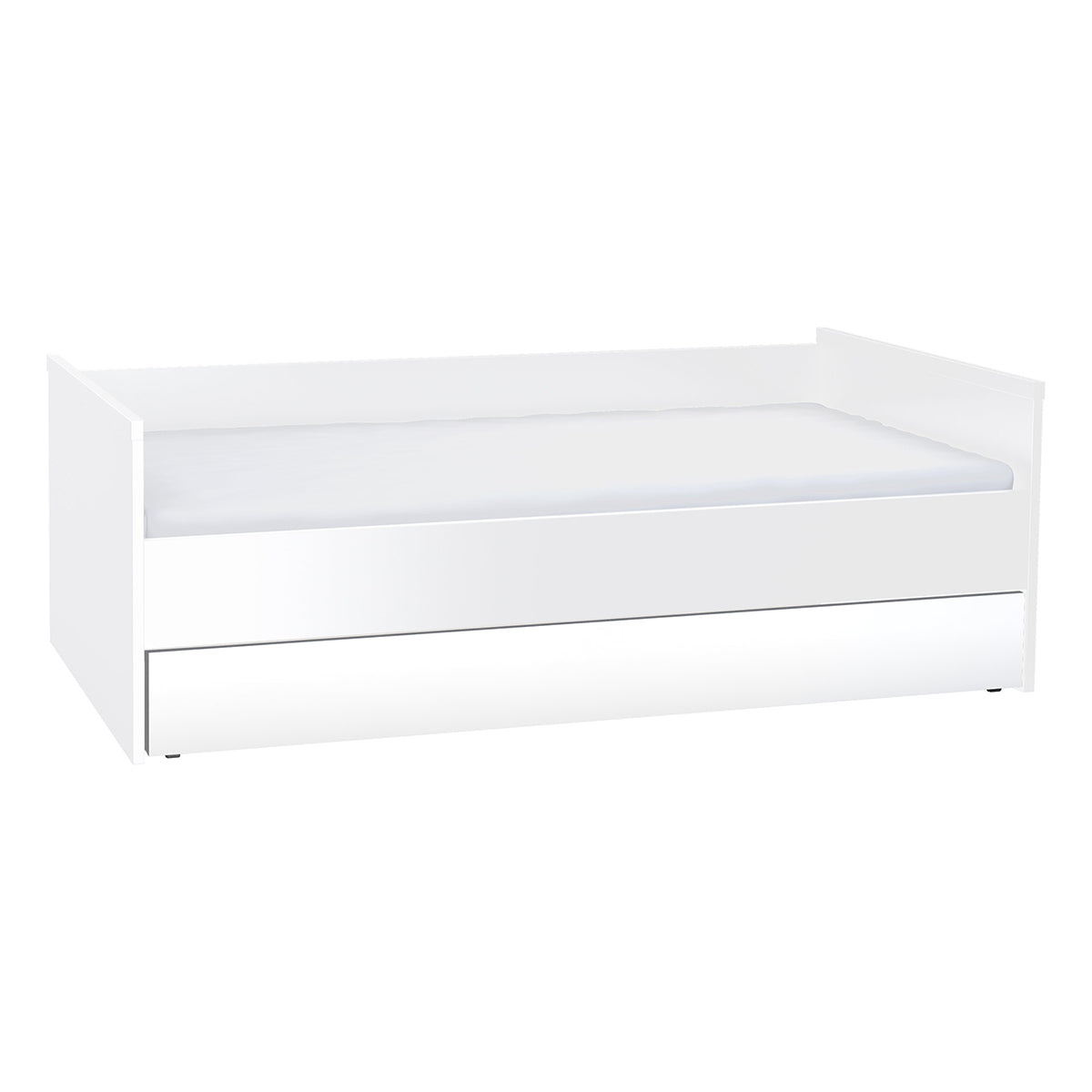 Lit gigogne 90x200cm sommier inclus Vox Young User Blanc - vue 2