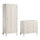 Commode 3 tiroirs et armoire 1 porte Vox Milenne Blanc