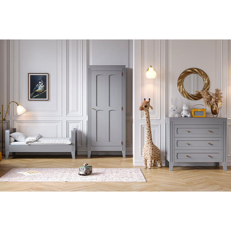 Lit bébé évolutif Vox Milenne Gris - vue 5