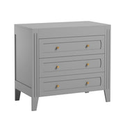 Commode 3 tiroirs Vox Milenne Gris