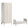 Lit bébé évolutif et armoire 1 porte Vox Milenne Blanc