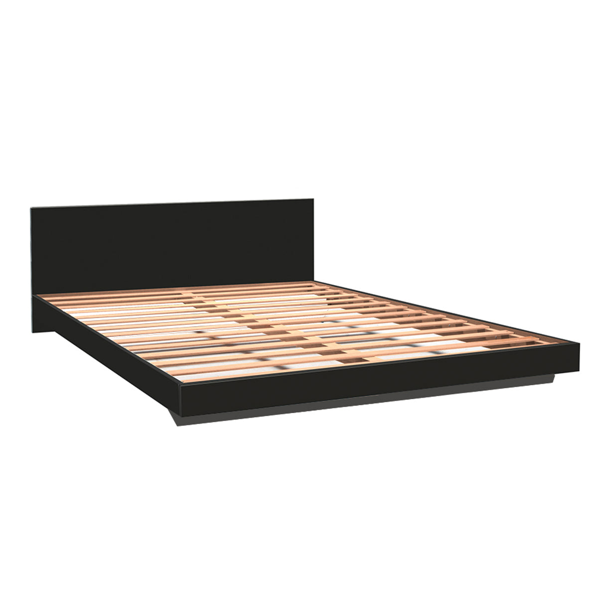 Lit 140x190 sommier inclus Cora Noir - vue 2