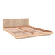 Lit 140x190 sommier inclus Cora Bois blanchi