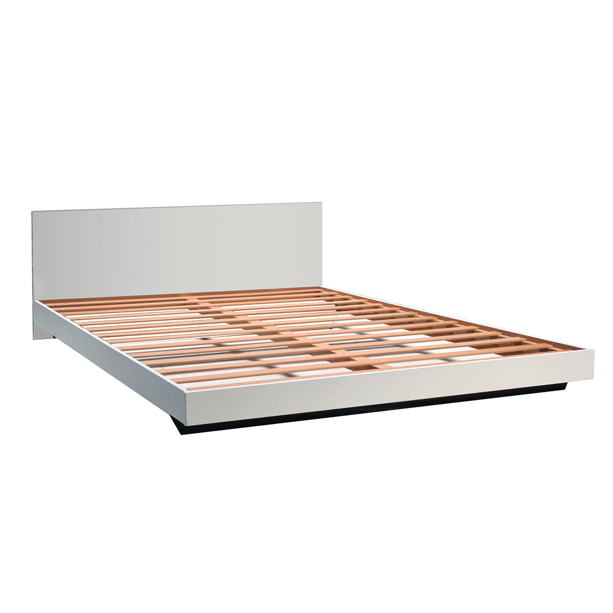 Lit 140x190 sommier inclus Cora Blanc - vue 2