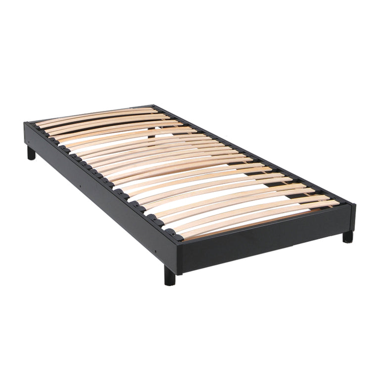 Sommier sur pied 90x190 26 lattes Izar Noir - vue 2