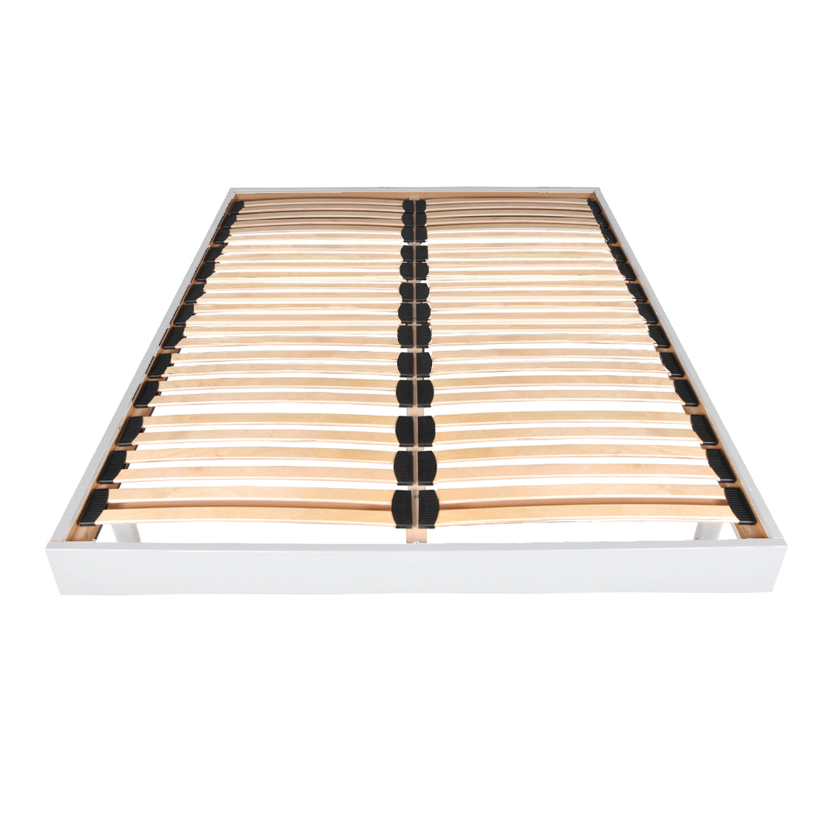 Sommier sur pied 160x200 26 lattes Izar Blanc - vue 2