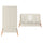 Lit évolutif 70x140 et armoire 2 portes Bellamy Lotta Cachemire