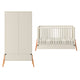 Lit évolutif 70x140 et armoire 2 portes Bellamy Lotta Cachemire