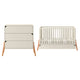 Lit évolutif 70x140 et commode 3 tiroirs Bellamy Lotta Cachemire