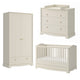 Chambre complète lit évolutif 70x140 commode à langer et armoire 2 portes Bellamy Royal Beige