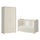 Lit évolutif 70x140 et armoire 2 portes Bellamy Royal Beige