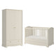 Lit évolutif 70x140 et armoire 2 portes Bellamy Royal Beige