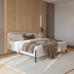 Lit 160x200 sommier inclus Bérénice Cachemire