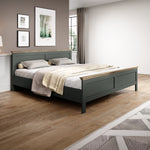 Lit 160x200 sommier inclus Martin Vert et Bois
