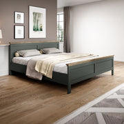 Lit 160x200 sommier inclus Martin Vert et Bois